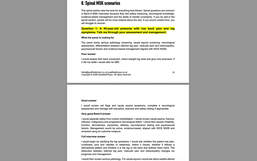 QualifiedPhysio B6 MSK Excerpt 1